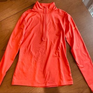 Nike Women’s DRI FIT 1/4 Zip Up Jacket Lightweight